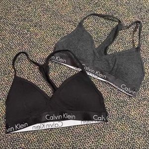 2/$16 Calvin Klein Set of Triangle Bralettes